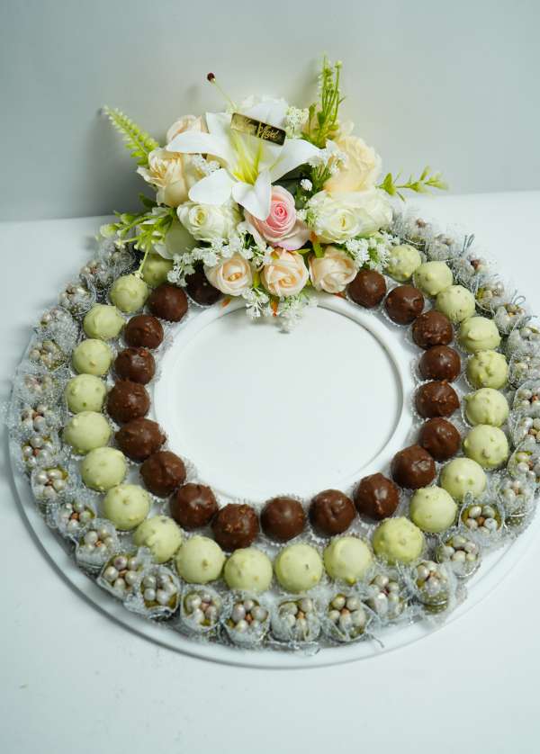 Chocolat noir, chocolat pistache