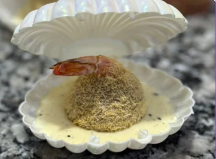 Boulette crevette à la crème ps